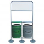 Basurero Doble Basculante,Capacidad: 73 litros