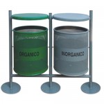 Basurero Doble Basculante,Capacidad: 73 litros
