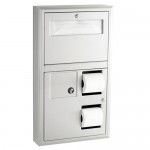 Unidad de dispensadores y basurero sobre muro,Capacidad: 3 litros