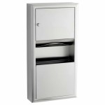 Dispensador de Toallas y Basurero a Muro