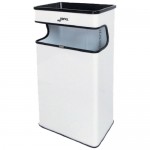 Basurero Rectangular con Cenicero,Capacidad: 27 litros
