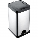 Basurero de Acero Inoxidable con Pedal,Capacidad: 30 litros