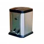 Basurero con Pedal Silver,Capacidad: 20 litros