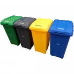 Basurero con sistema de ensamble,Capacidad: 50 litros