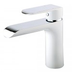 Monomando blanco para lavabo